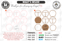 Jewelry Boxes with Mirror Laser Cut Bundle | Floral SVG |CNC Product Image 4