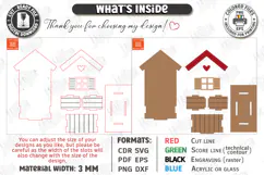 Valentine's Day Planter Holder Laser Cut | Flower Box SVG Product Image 3