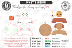 Kids Birthday Souvenir Laser Cut Bundle | Cute Animals SVG Product Image 4