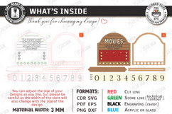 Movie Trackers Laser Cut Bundle | Movies Watched Counter SVG Product Image 9