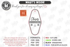 Retro Sarcastic Motel Keychain Laser Cut | Laser Engraving Product Image 3