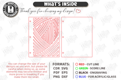 Notebook Cover Laser Cut | Floral and Geometric Planner SVG Product Image 3