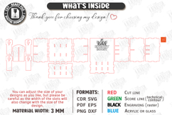 Drink Packet Organizer Laser Cut | Storage Box | Kitchen SVG Product Image 3