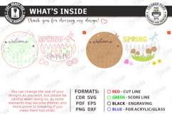 Easter Round Sign Laser Cut | Wall Spring Sign SVG Product Image 3