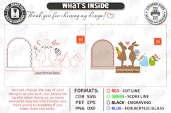 Easter Bunny Tiered Tray Laser Cut | Spring Elements SVG Product Image 4