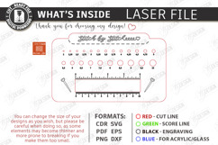 Knitting Needle Gauge &amp; Ruler Laser Cut | Sewing &amp; Craft SVG Product Image 3