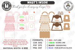 Flowers Basket Laser Cut Bundle | Bouquet Holder | Gift Idea Product Image 4