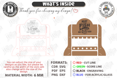 Fishing Rod Rack Laser Cut | Father's Day | Rack Stand SVG Product Image 3