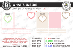 3D Floral Welcome Signs Laser Cut Bundle | Wedding Decor SVG Product Image 4