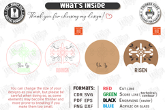 Christian Wall Sign Laser Cut | Door Hanger | He Is Risen Product Image 3