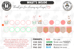 Baby Name Banner Laser Cut Bundle | Nursery Garlands Set SVG Product Image 19