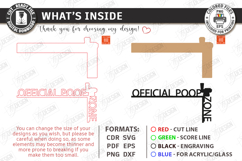 Bathroom Door Corner Laser Cut Bundle|Office Funny Wall Sign Product Image 4