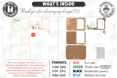 Mother's Day Personalized Photo Frames Laser Cut Bundle SVG Product Image 9