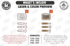 Family Keychain Laser Cut |Wooden Key Rings|Family SVG| CNC Product Image 2