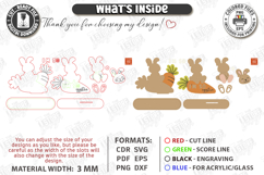 Easter Bunny Shelf Sitter Laser Cut Bundle | Layered Easter Product Image 14