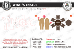 3D Wooden Cactus Laser Cut | Standing Succulent Desk Decor Product Image 3