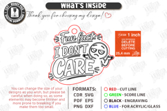 Snarky Bag Tag Laser Cut | Sassy Keychain Laser Files SVG Product Image 3