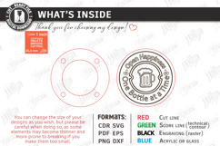 Round Wooden Beer Bottle Opener Laser Cut Bundle | Coasters Product Image 9