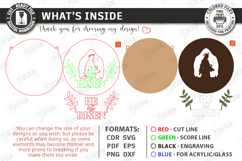 Wall Round Signs Laser Cut Bundle | He Is Risen | Easter SVG Product Image 9