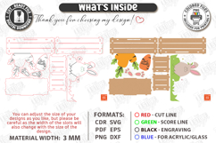 Easter Boxes and Crate Laser Cut Bundle | Bunny Baits | CNC Product Image 9