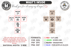 Decision Making Dice Laser Cut Files | Food and Activity SVG Product Image 3