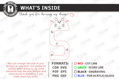 Animal Bag Hook Holder Laser Cut | Desk Purse Hanger SVG Product Image 3