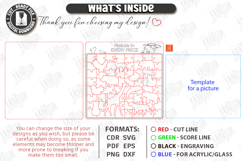 Puzzle Sample Laser Cut| Modern Puzzle |Family Activity SVG Product Image 3