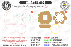 Kids Table Clock Laser Cut | Flower Shaped Clock| Kids Laser Product Image 3