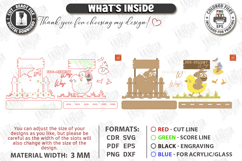 Easter Bunny Shelf Sitter Laser Cut | Layered Easter Stand Product Image 3