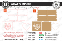 Valentine&#039;s Day Gift Boxes Laser Cut Bundle|Candy Boxes SVG Product Image 3
