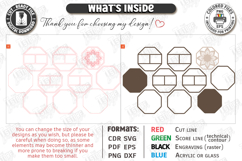 Jewelry Boxes with Mirror Laser Cut Bundle | Floral SVG |CNC Product Image 5