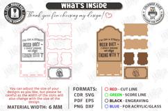 Beer Bottle Opener Laser Cut Bundle |Home Bar| Bar Tool SVG Product Image 10