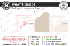 3D Floral Wedding Welcome Sign Laser Cut | Wedding Decor SVG Product Image 3