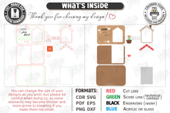 Mother's Day Personalized Photo Frames Laser Cut Bundle SVG Product Image 10