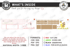 Easter Decor Laser Cut | Spring Floral Box | Easter Basket Product Image 3