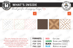 Wooden Snack Serving Tray Laser Cut | Modern Kitchenware SVG Product Image 3