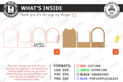 Mother's Day Mini Photo Frame Laser Cut | Floral Magnet SVG Product Image 3