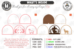 Easter Night Light Laser Cut Bundle| Religious LED Light SVG Product Image 5