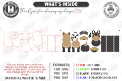 3D Dog Breeds Planters with Name Tags Laser Cut Bundle SVG Product Image 5