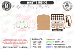 Coffee Pod Holder Laser Cut | Wall Coffee Capsule Holder SVG Product Image 3