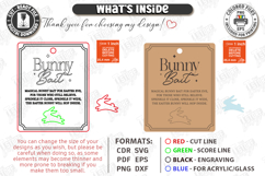 Easter Bunny Bait Tag Laser Cut | 3D Easter Basket Tags SVG Product Image 3
