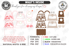 Flowers Basket Laser Cut | Floral Basket | Bouquet Holder Product Image 3