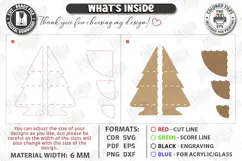 Christmas Tree Shelf Laser Cut | Christmas Tiered Tray | CNC Product Image 2