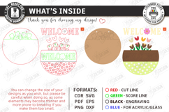 Easter Round Signs Laser Cut Bundle | Wall Spring Signs SVG Product Image 20