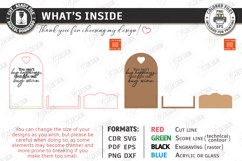 Wine Bottle Tags Laser Cut Bundle | Wine Accessories SVG Product Image 4