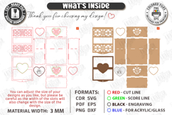 Flowers and Chocolate Box Laser Cut | Mother's Day Gift Idea Product Image 3