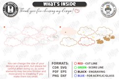 Personalized LED Cloud Night Light - Layered Baby Name SVG Product Image 2