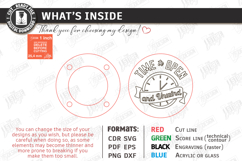 Round Wooden Beer Bottle Opener Laser Cut | Magnet Coasters Product Image 3