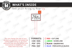 Teacher Appreciation Plant Stake SVG Thank You Garden Sign Product Image 19