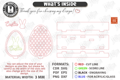 Minimalist Easter Bunny Shelf Sitter Laser Cut | Boho Easter Product Image 2